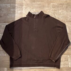 IZOD Men's Brown Half-Zip Sweater